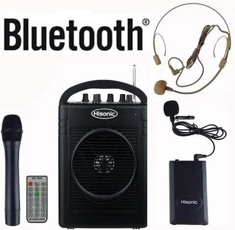 Hisonic® Dual Wireless Microphone PA System w/Bluetooth®