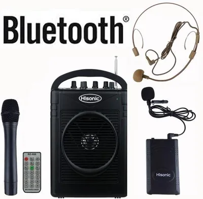 Hisonic® Dual Wireless Microphone PA System w/Bluetooth®