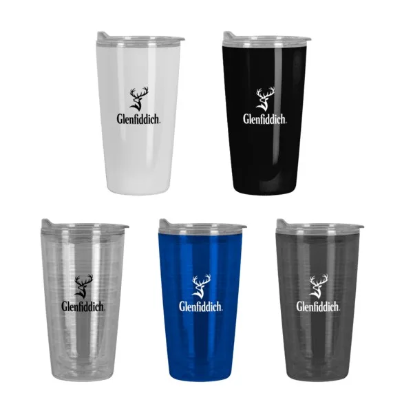 KALAHARI 16 oz. Double Wall Tritan™ Verano Tumbler with Clear Lid view 2