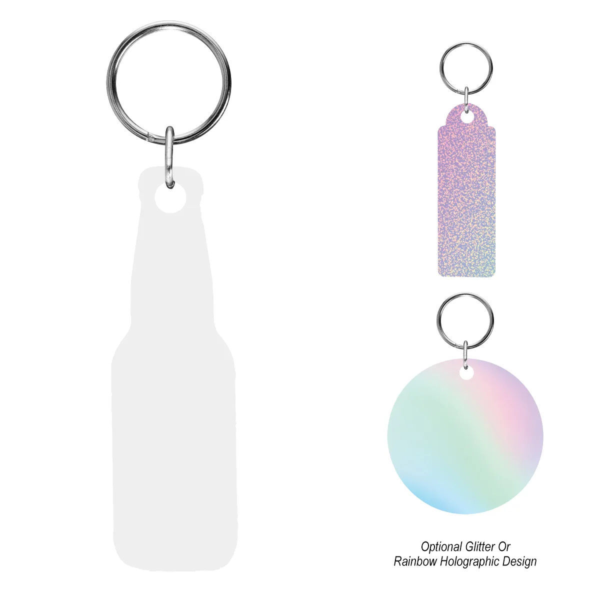 Acrylic Key Tag - Custom Shape 3" view 3