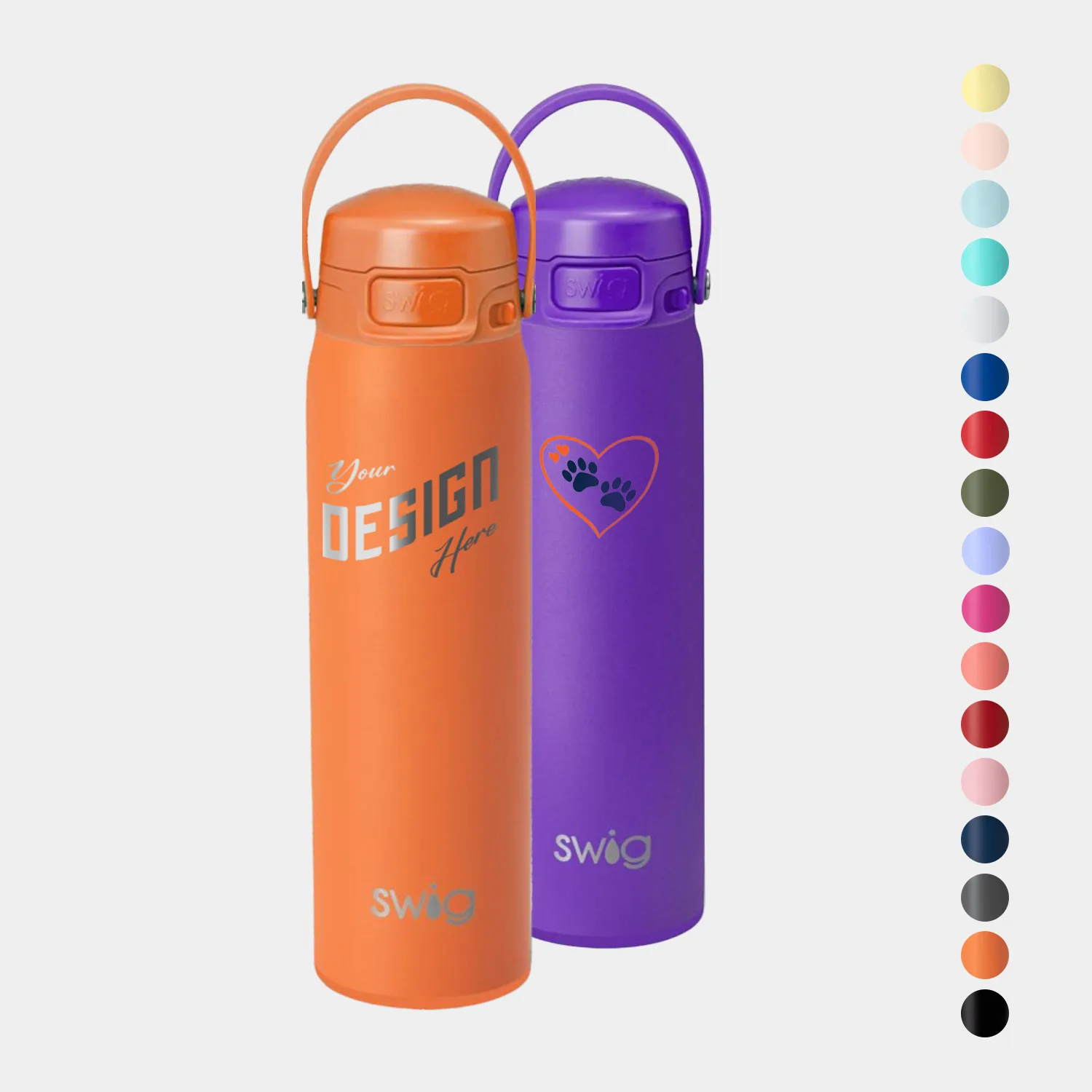 22 oz SWIG® Stainless Steel Insulated Leakproof EZ Fill Water Bottle