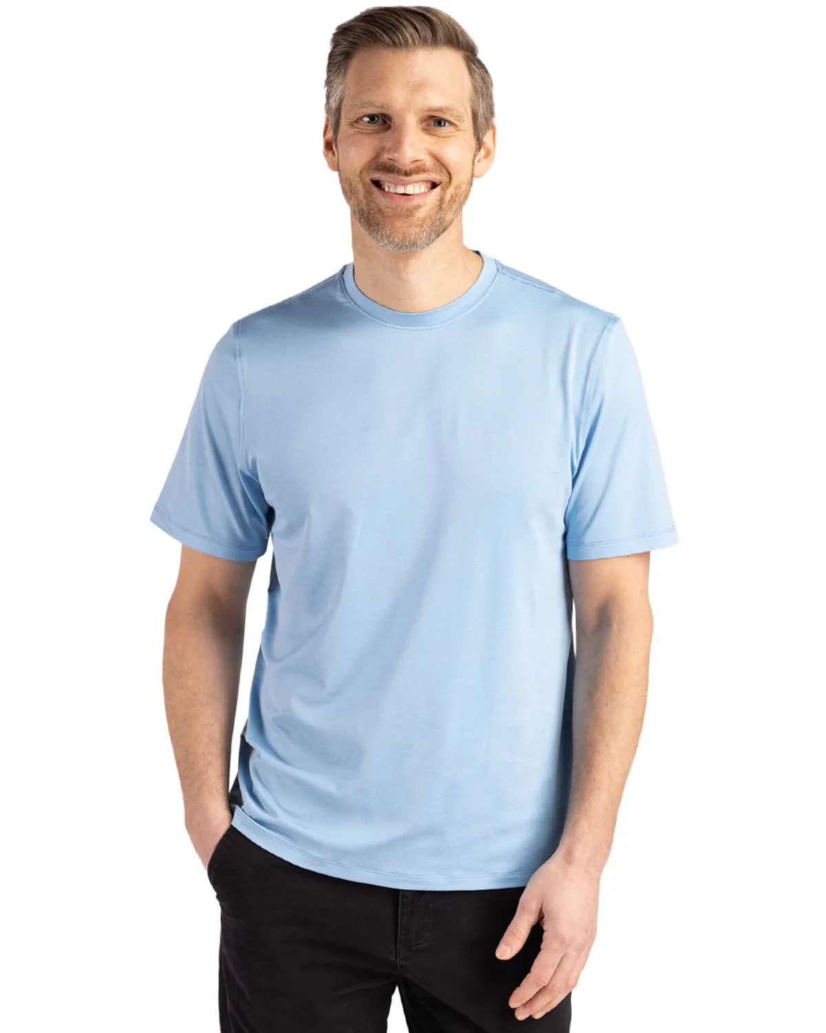 Cutter & Buck Coastline Recycled Double Peached Mens Short Sleeve Tee