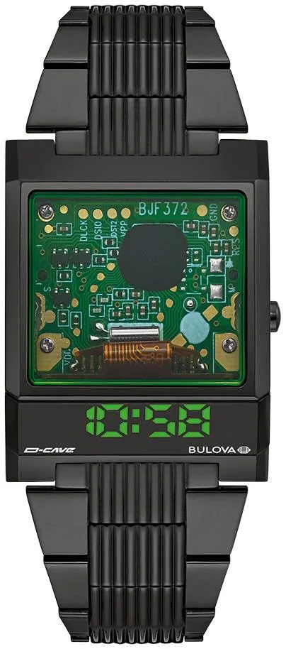 Bulova Watches Men's Computron Stainless Steel Bracelet Watch