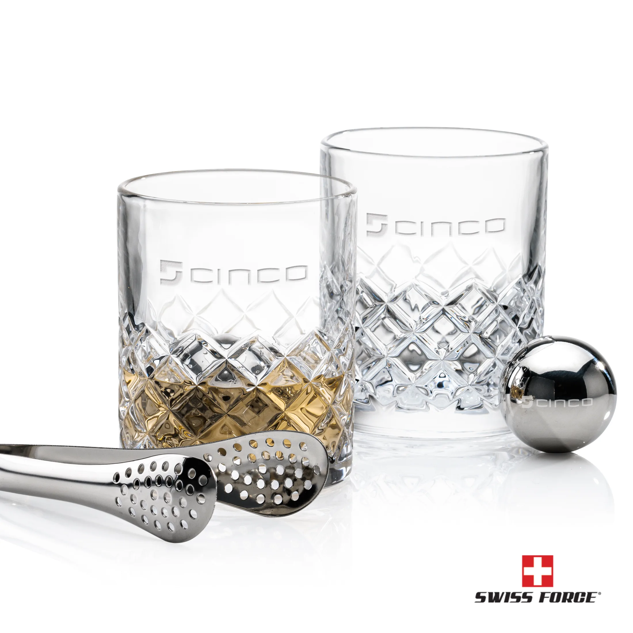 Whiskey Ball Set, Laser Engraving