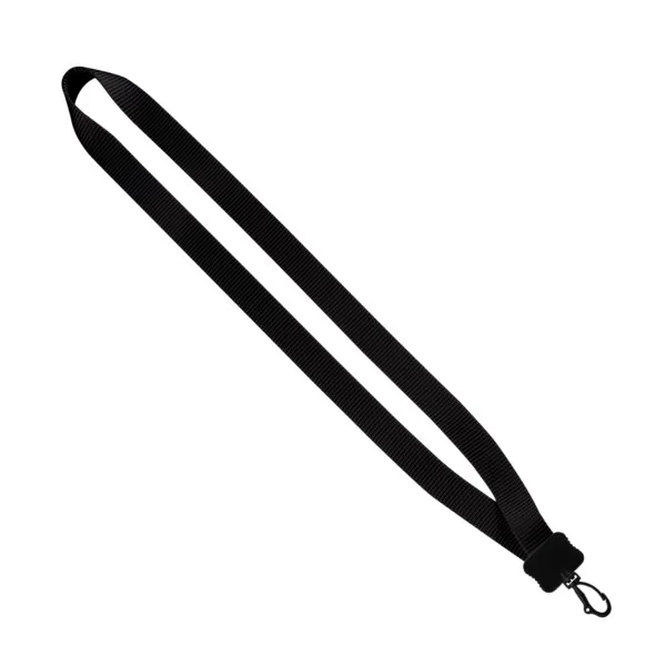 3/4" Smooth Nylon Lanyard with Plastic Clamshell & Swivel Snap Hook view 2