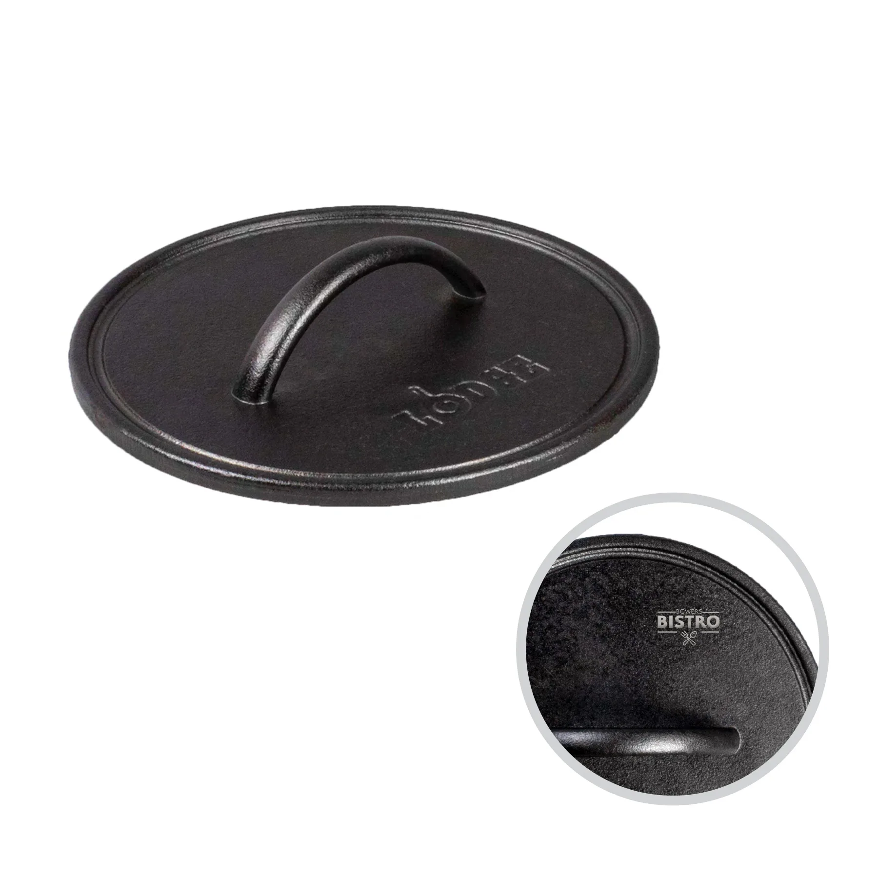 Lodge - Round Seasoned Cast Iron Grill Press