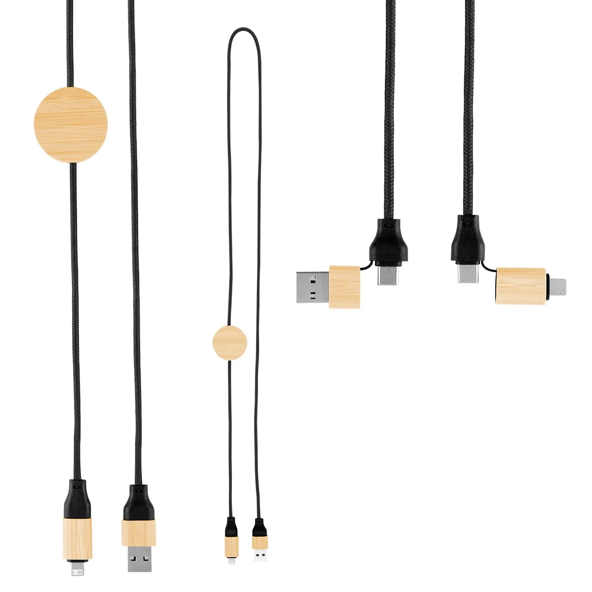 3' 60w Bamboo & Rpet Fast Charging Cable view 3