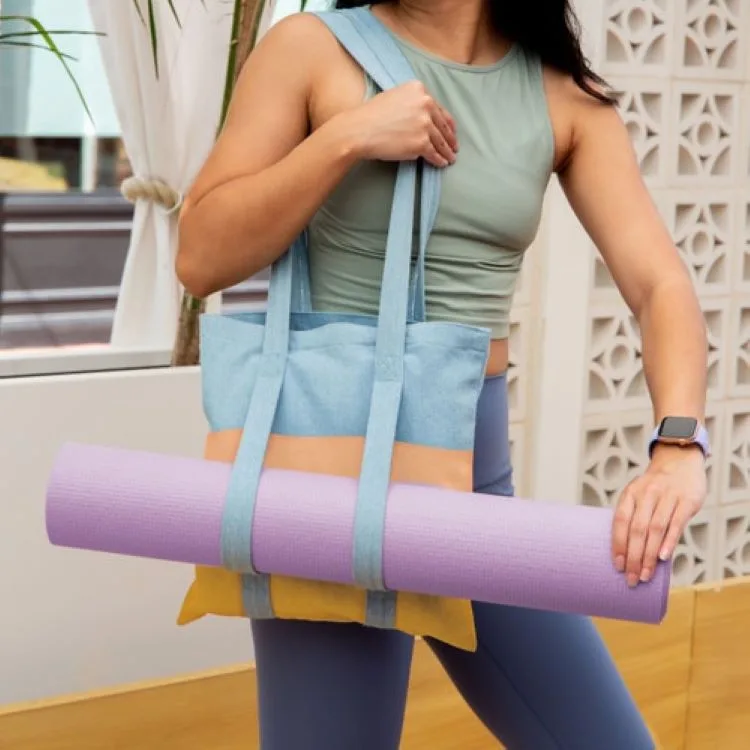 Main Squeeze Canvas/Denim Yoga Tote