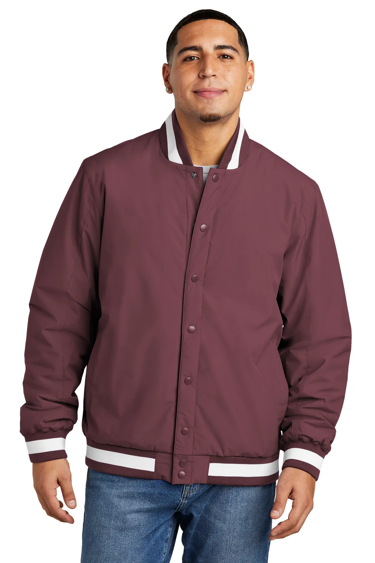 Sport-Tek® Insulated Varsity Jacket view 4