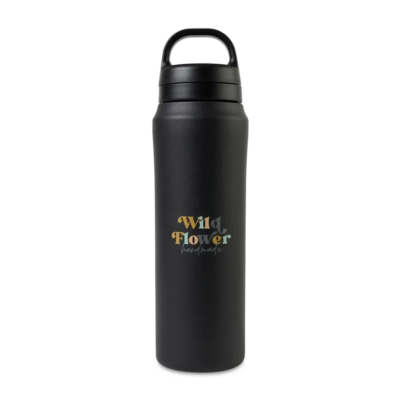 Aviana™ Rowan Recycled Water Bottle - 16 Oz. - Black