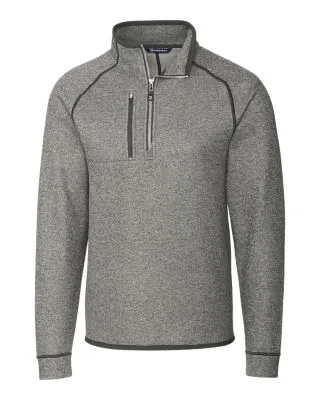 Cutter & Buck Mainsail Sweater-Knit Mens Big and Tall Half Zip Pullover Jacket view 5