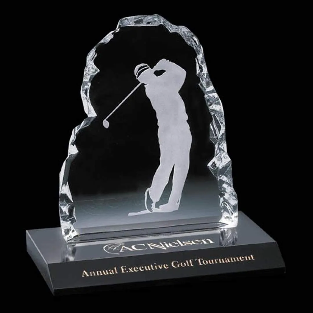 Golfer Iceberg Award on Marble