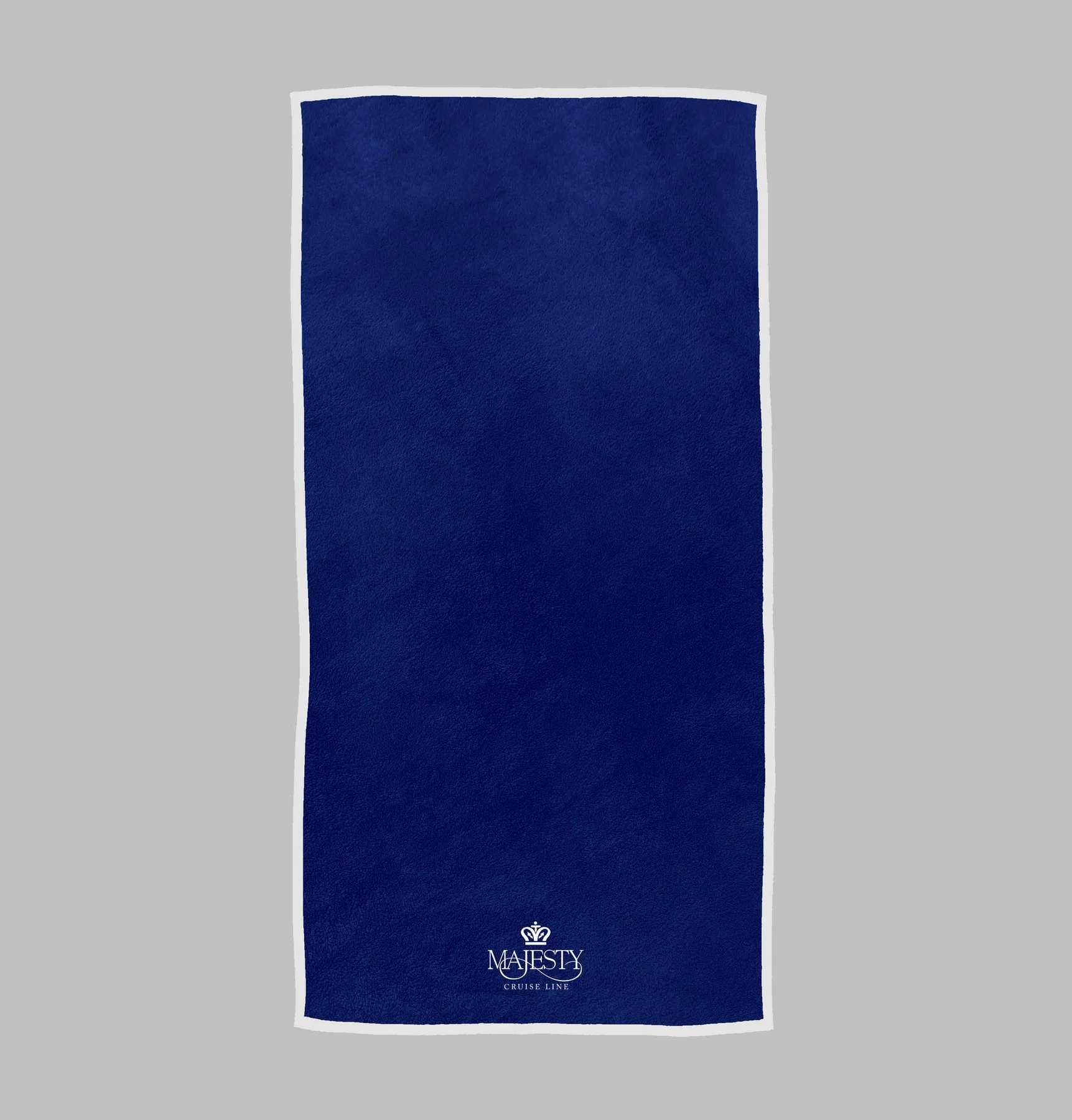 Navy Blue / White Border