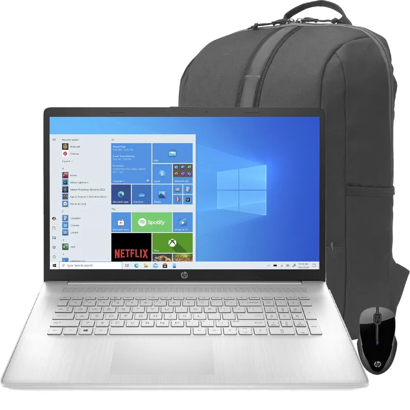 Hewlett Packard 14" Intel Notebook, Backpack And Wireless Mouse