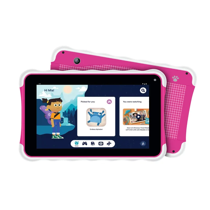 Supersonic 7" Kids' Tablet W/ Android 13 And Bluetooth Pink