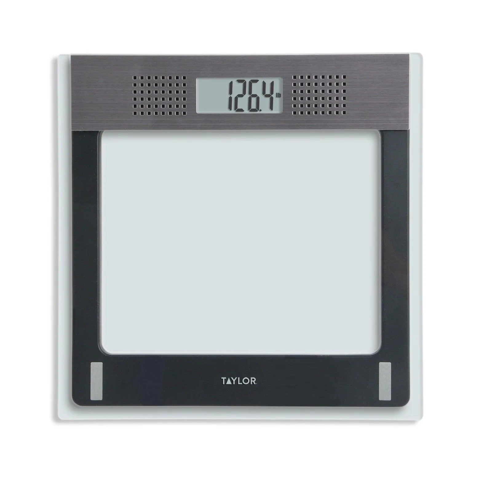 Taylor Clear Glass Digital Talking Bathroom Scale