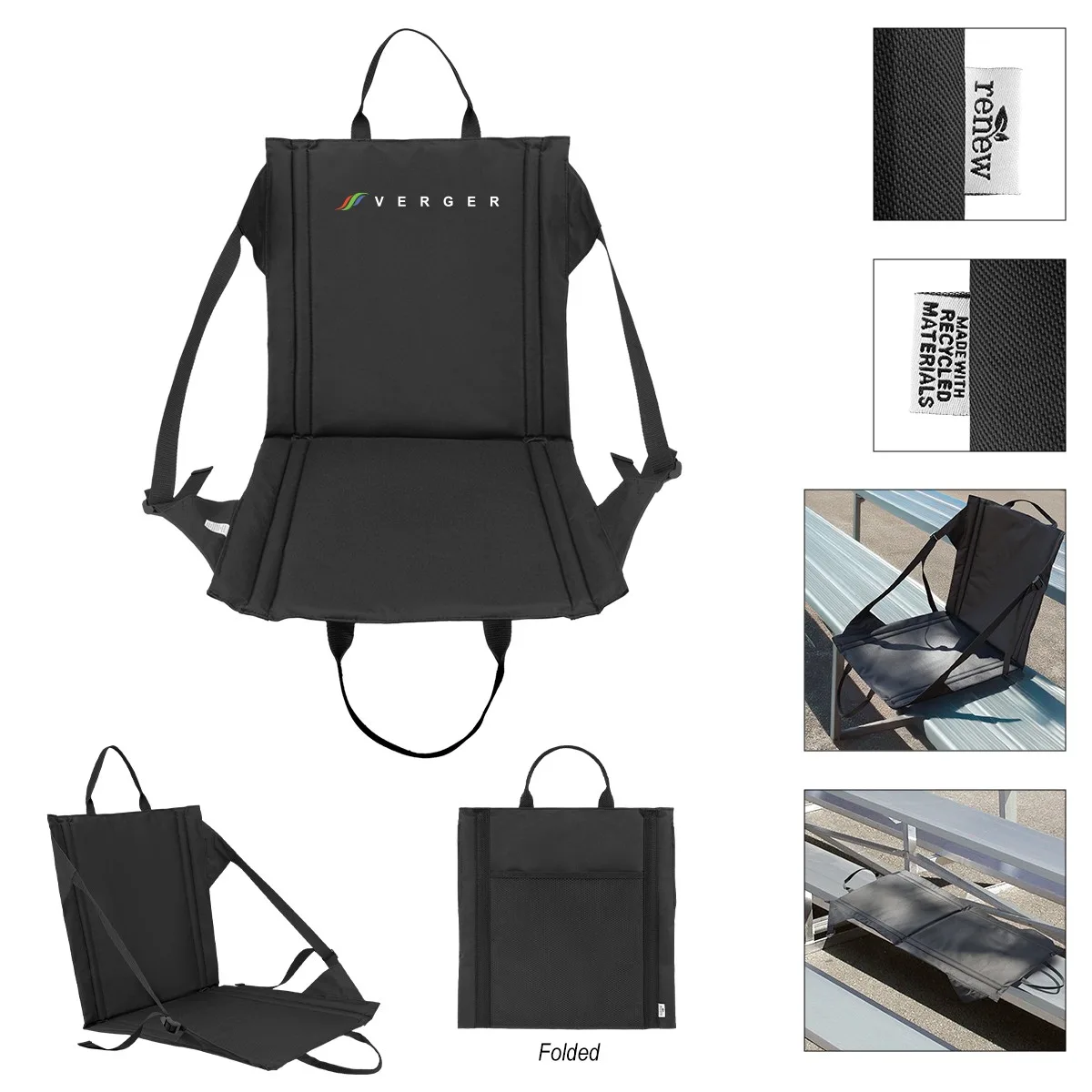 Foldable Rpet Stadium Chair view 2