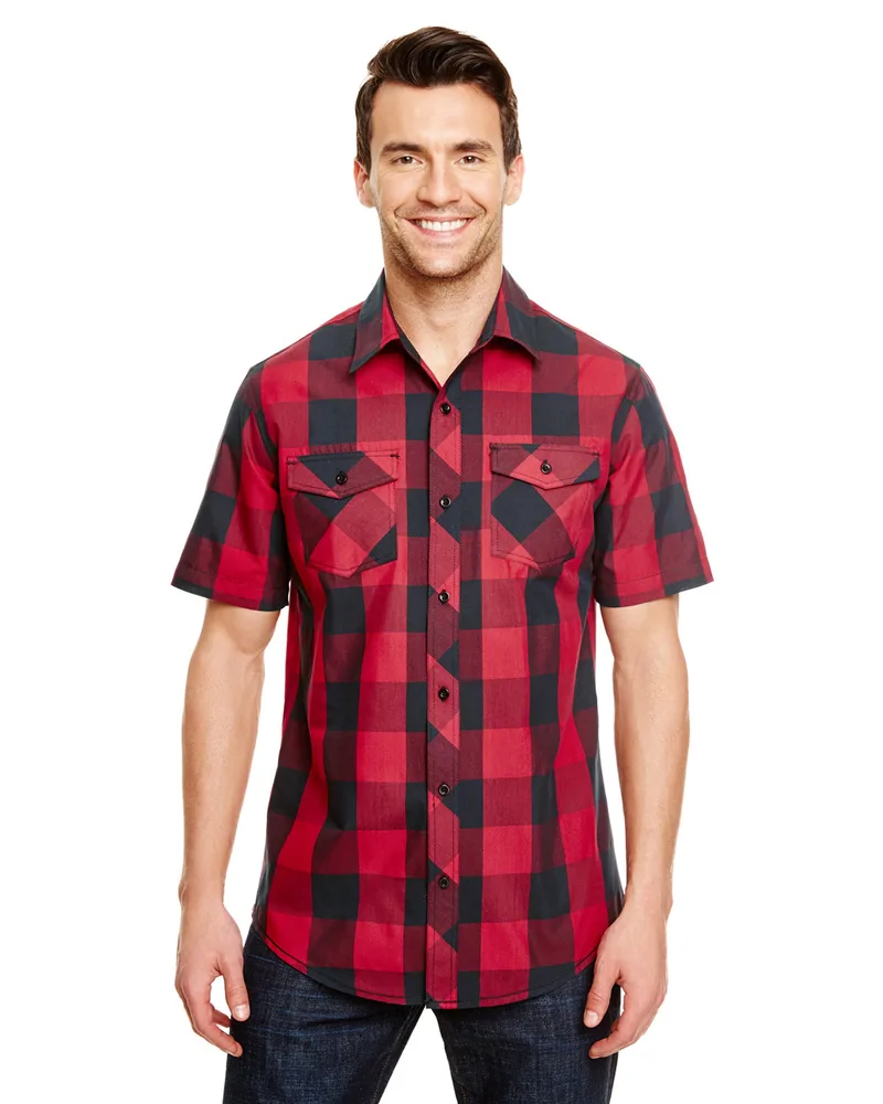 Burnside Men's Buffalo Plaid Woven Shirt view 4
