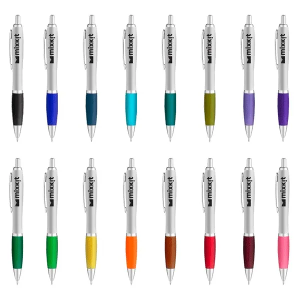 Curvaceous Matte Silver Ballpoint view 2