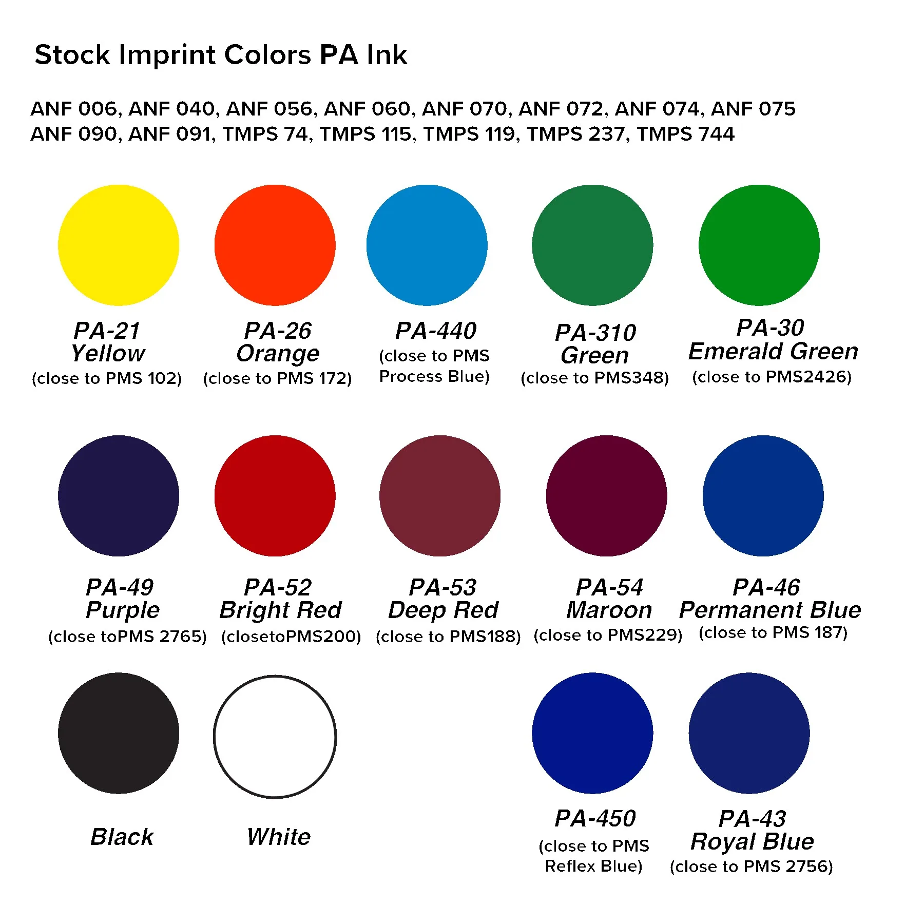 Color Chart
