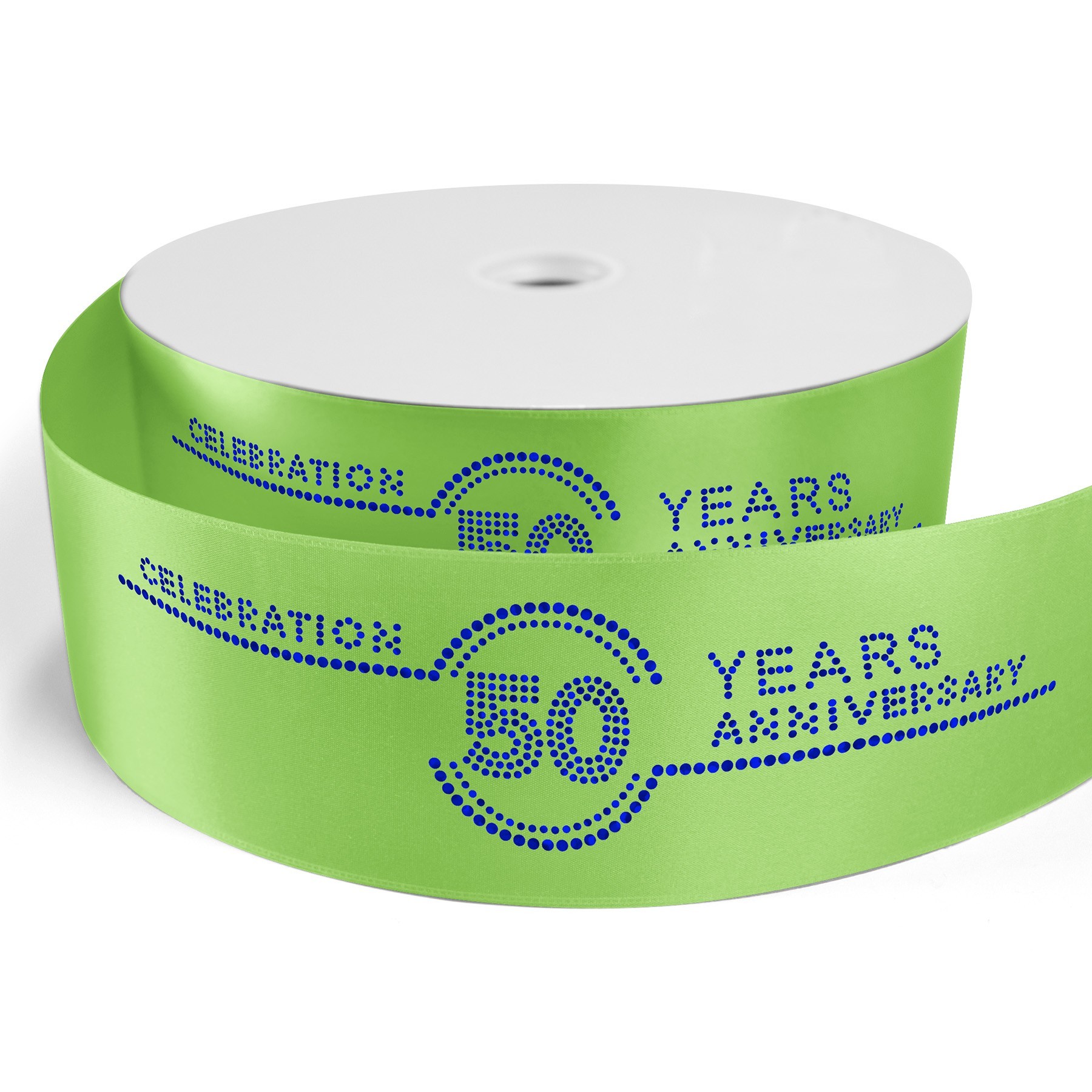 3" Badge Satin Ribbon - 50yrd Roll - Sparkle