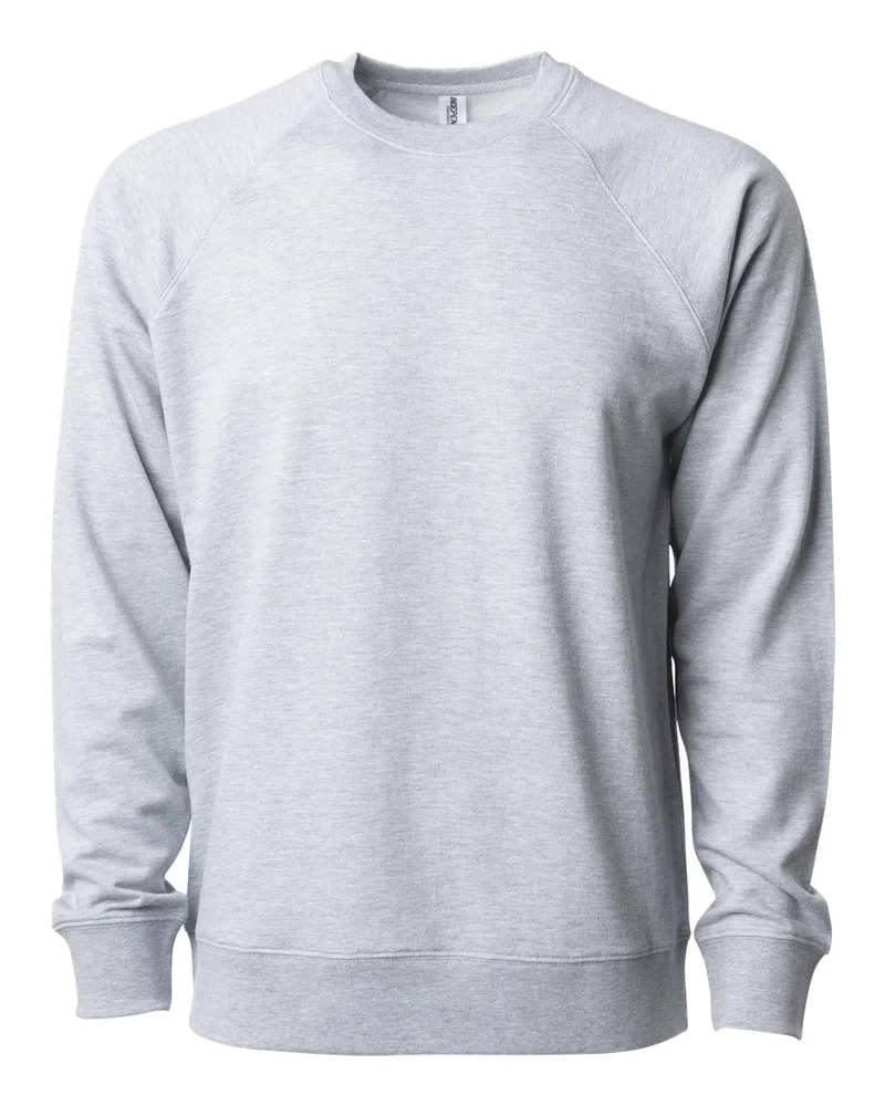 Independent Trading Co.® Unisex Icon Lightweight Loopback Terry Crewneck Sweatshirt view 3