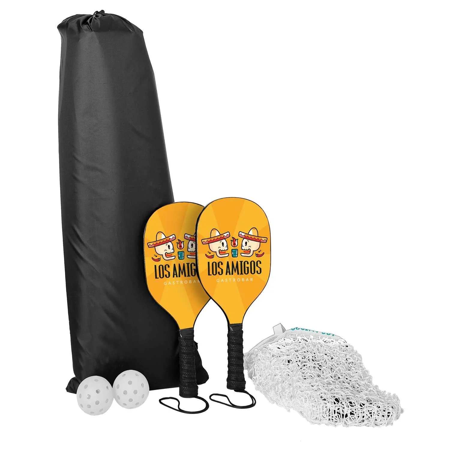Pickleball Set with Net, Double-Sided Paddles view 7