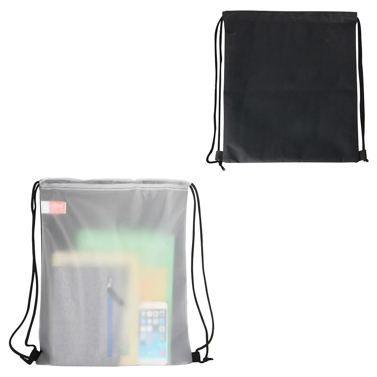 Pearl Soft-Touch Drawstring Bag view 2