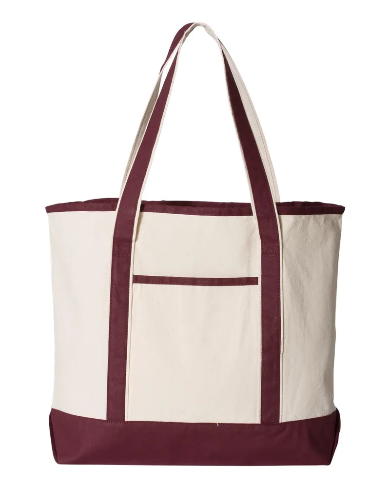 Q-Tees™ 34.6L Large Canvas Deluxe Tote Bag view 6