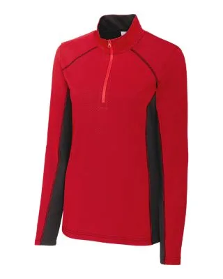 Clique Ice Pique Colorblock Womens Half Zip Tech Pullover view 4