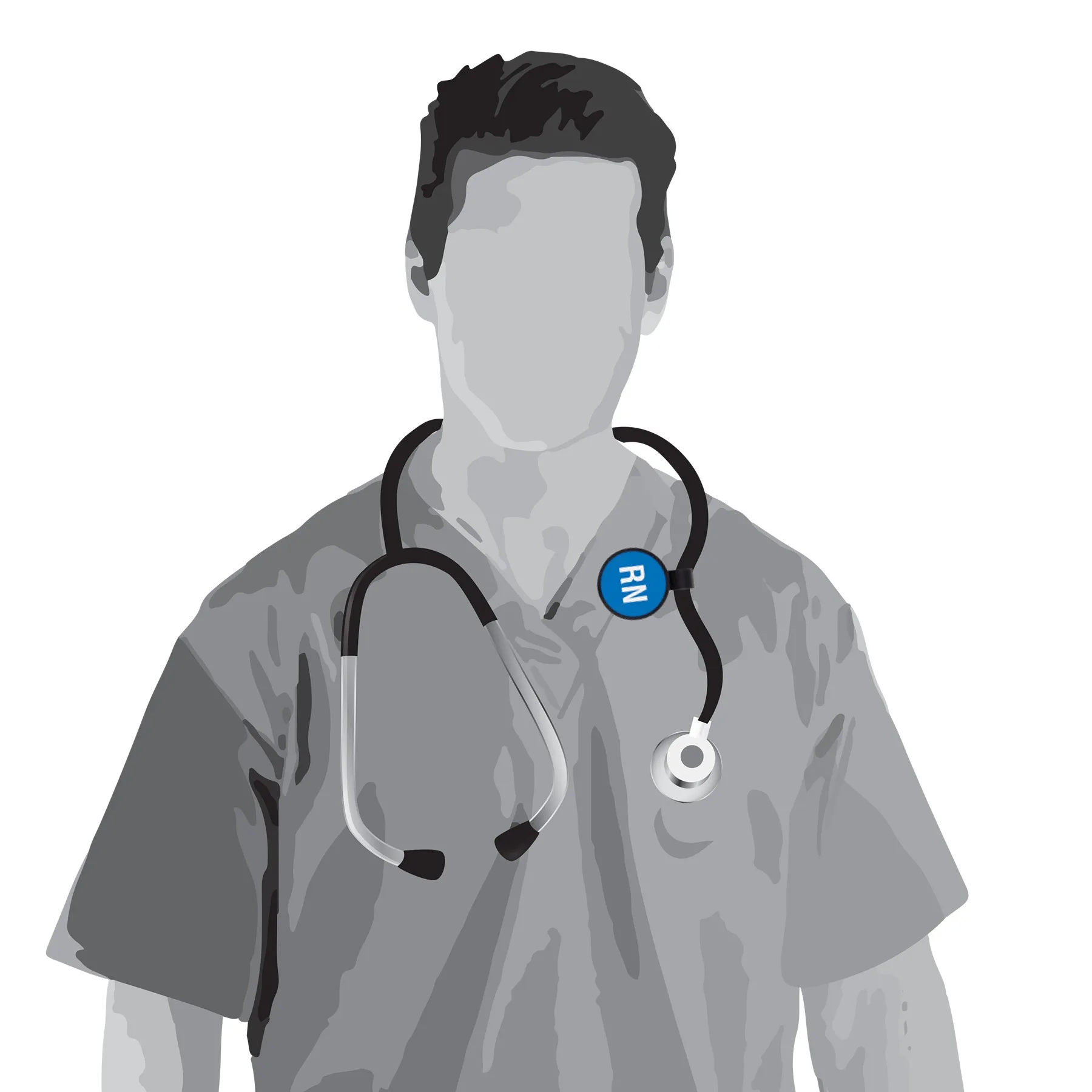 Anti-Microbial Round Stethoscope ID Tag view 4