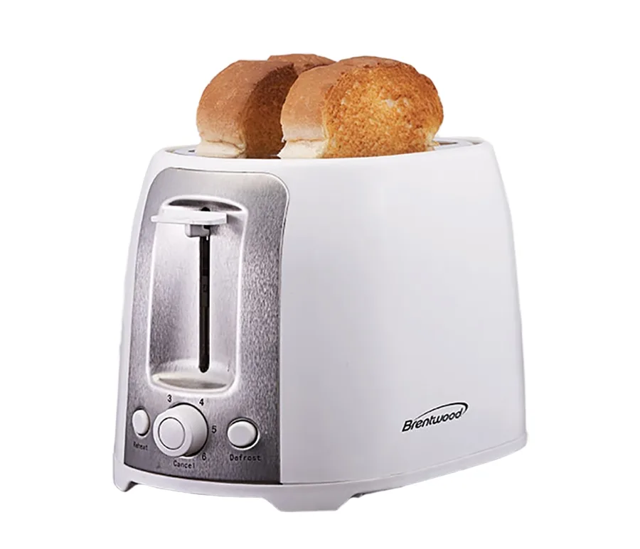 White 2 Slice Cool Touch Toaster