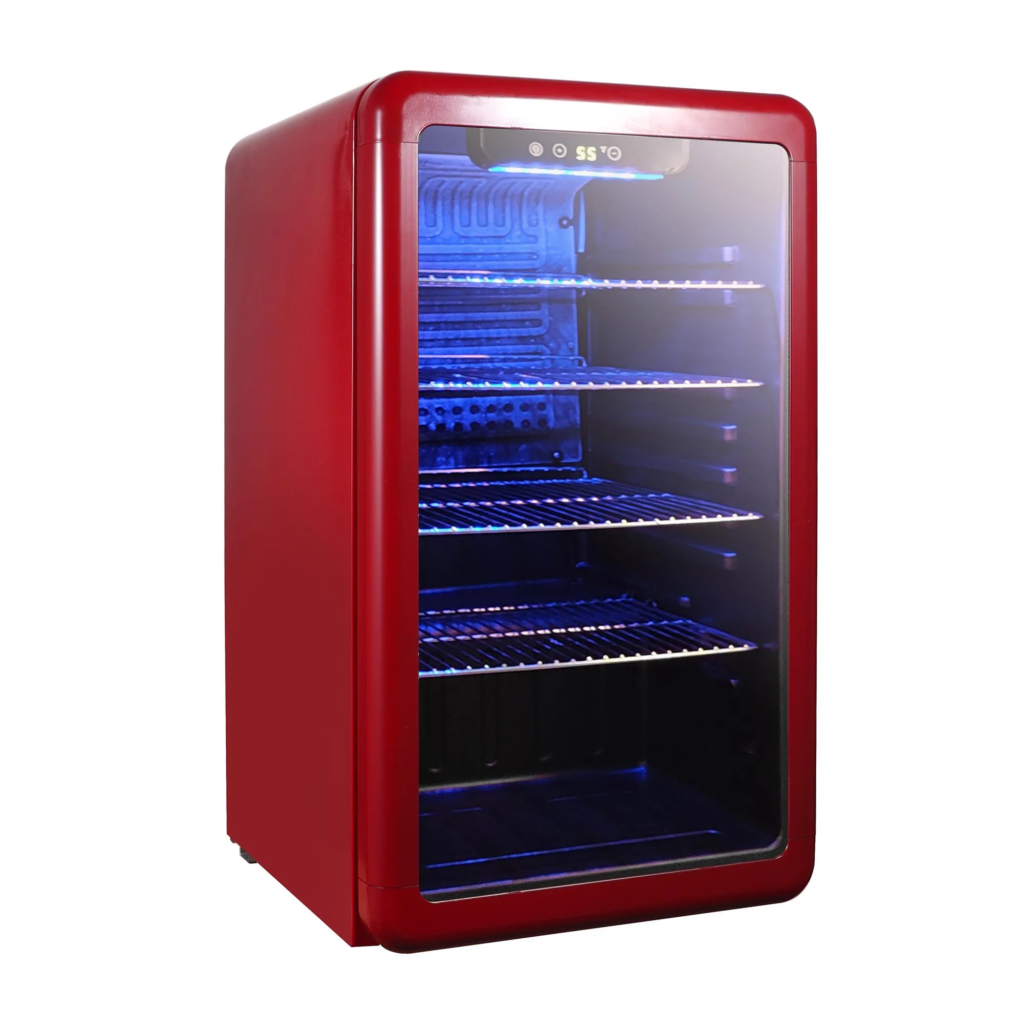 Magic Chef 3.4 Cu. Ft. Beverage Cooler, Retro Red