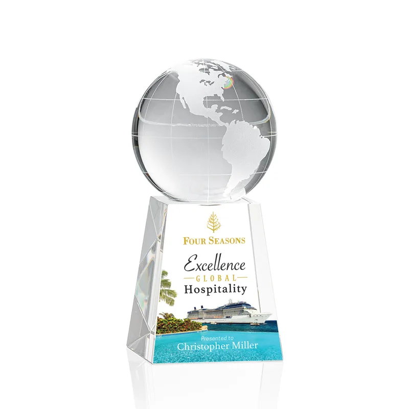 Globe on Tall Base Award