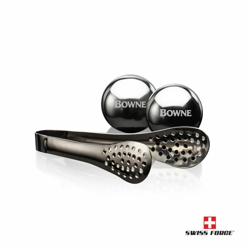 Set of 2 balls & tong
