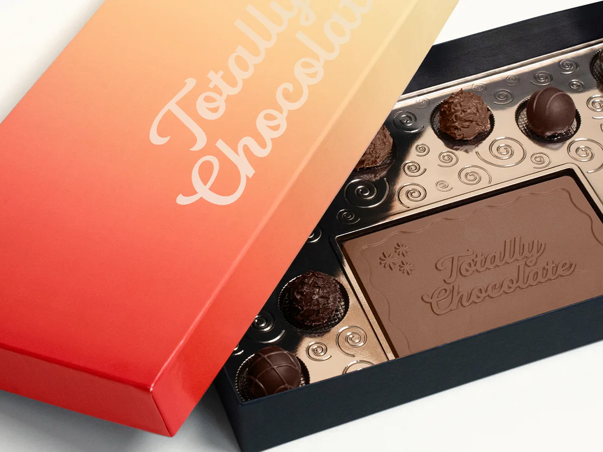Deluxe Truffle Gift Box with Gourmet Lindt Truffles and Luxury Custom Packaging view 2