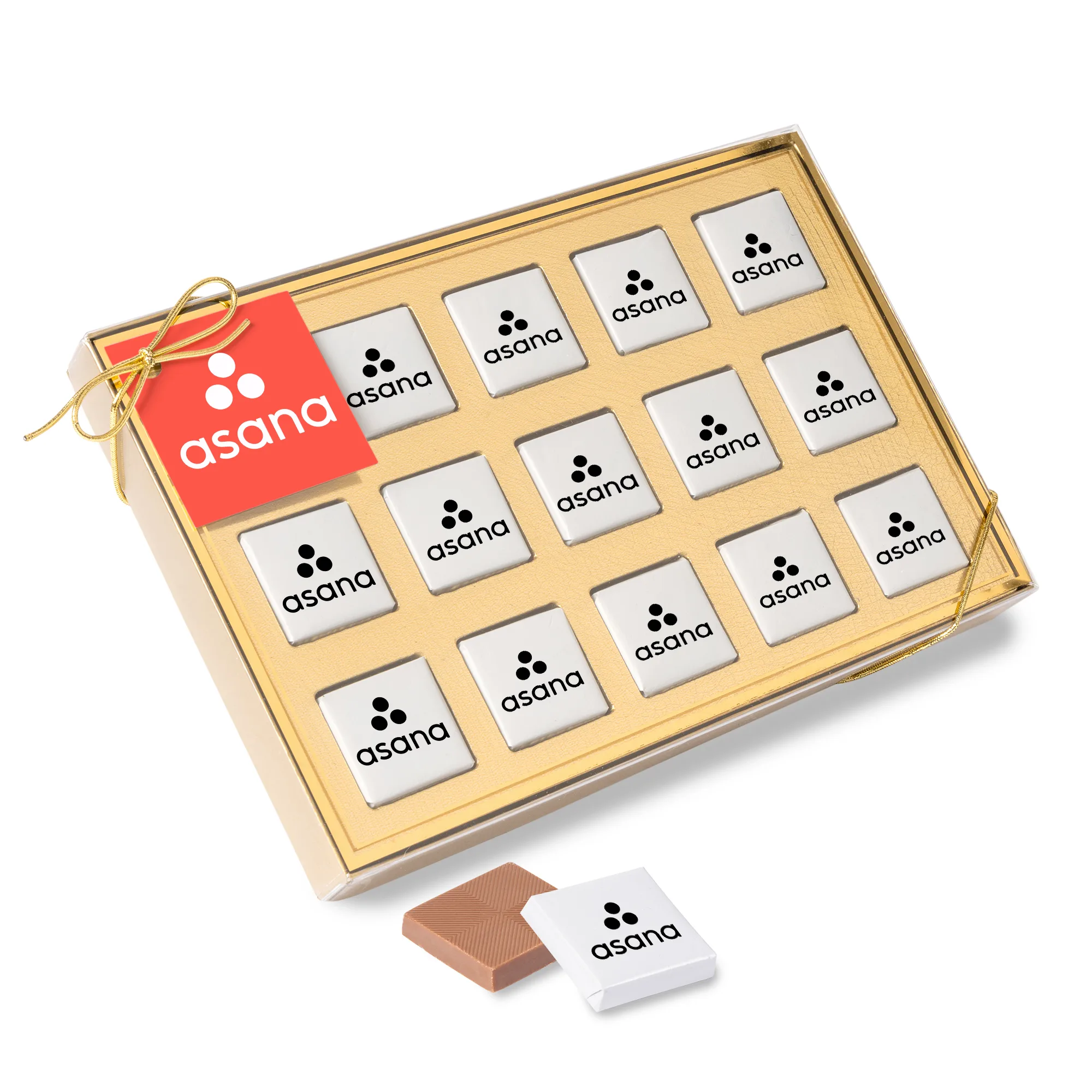 Fifteen Piece Chocolate Foiled Square Box view 3