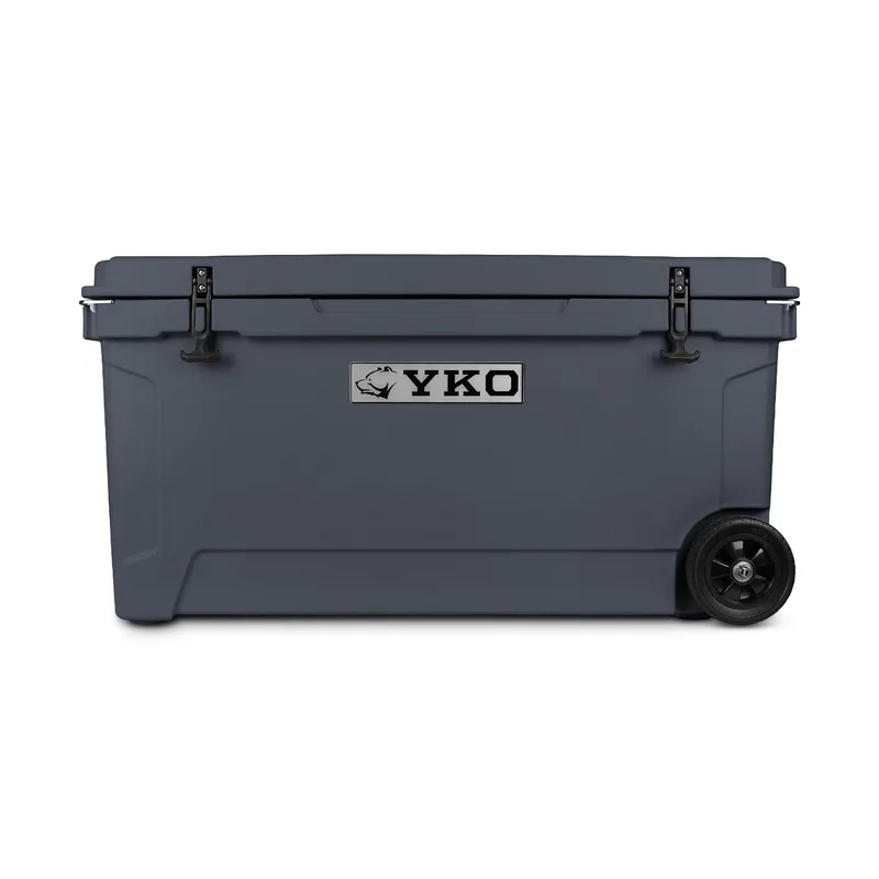 Yukon Outfitters 110Qt Hardside Cooler W/ Wheels Charcoal