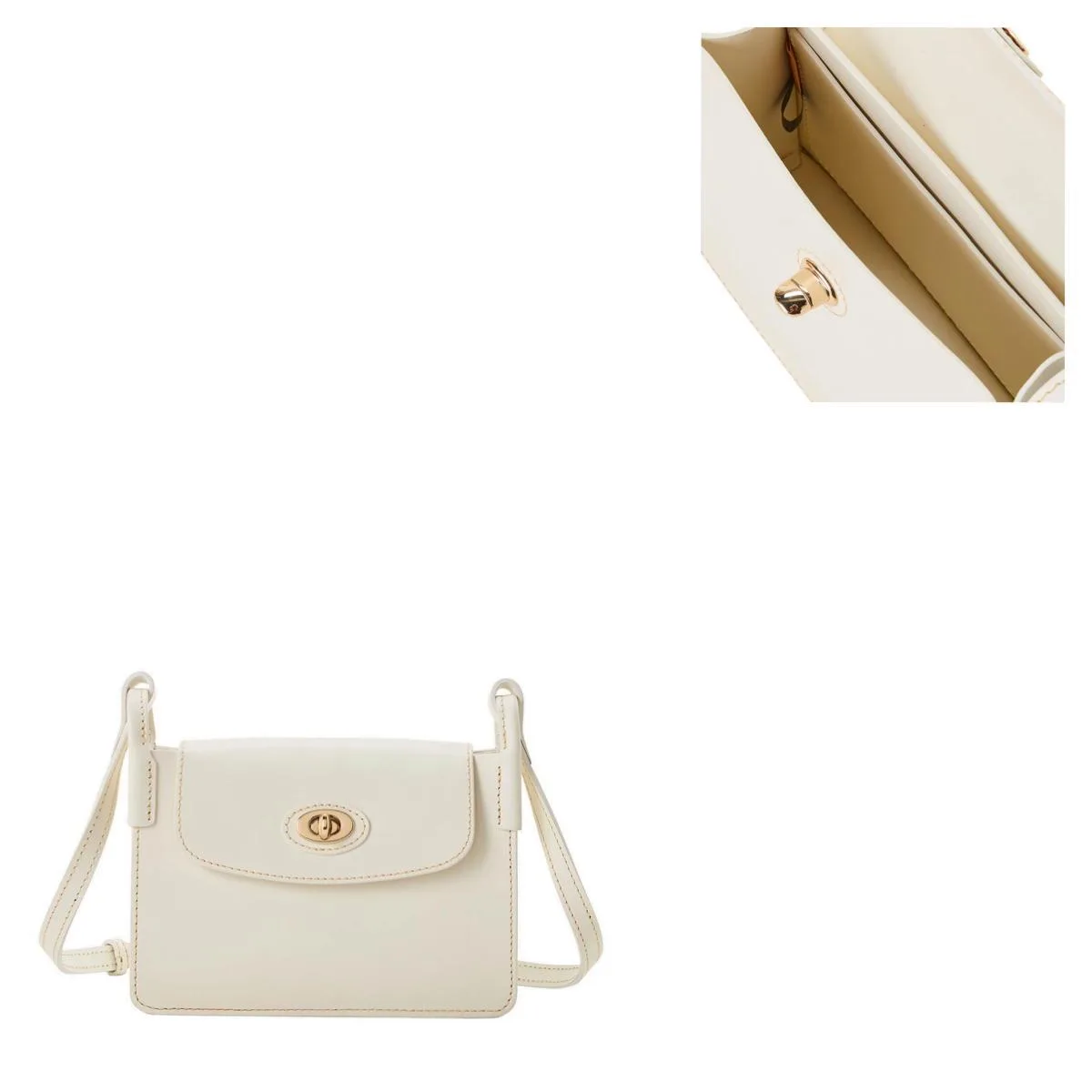 Dooney & Bourke Off White Sweety Leather Pinky Bag