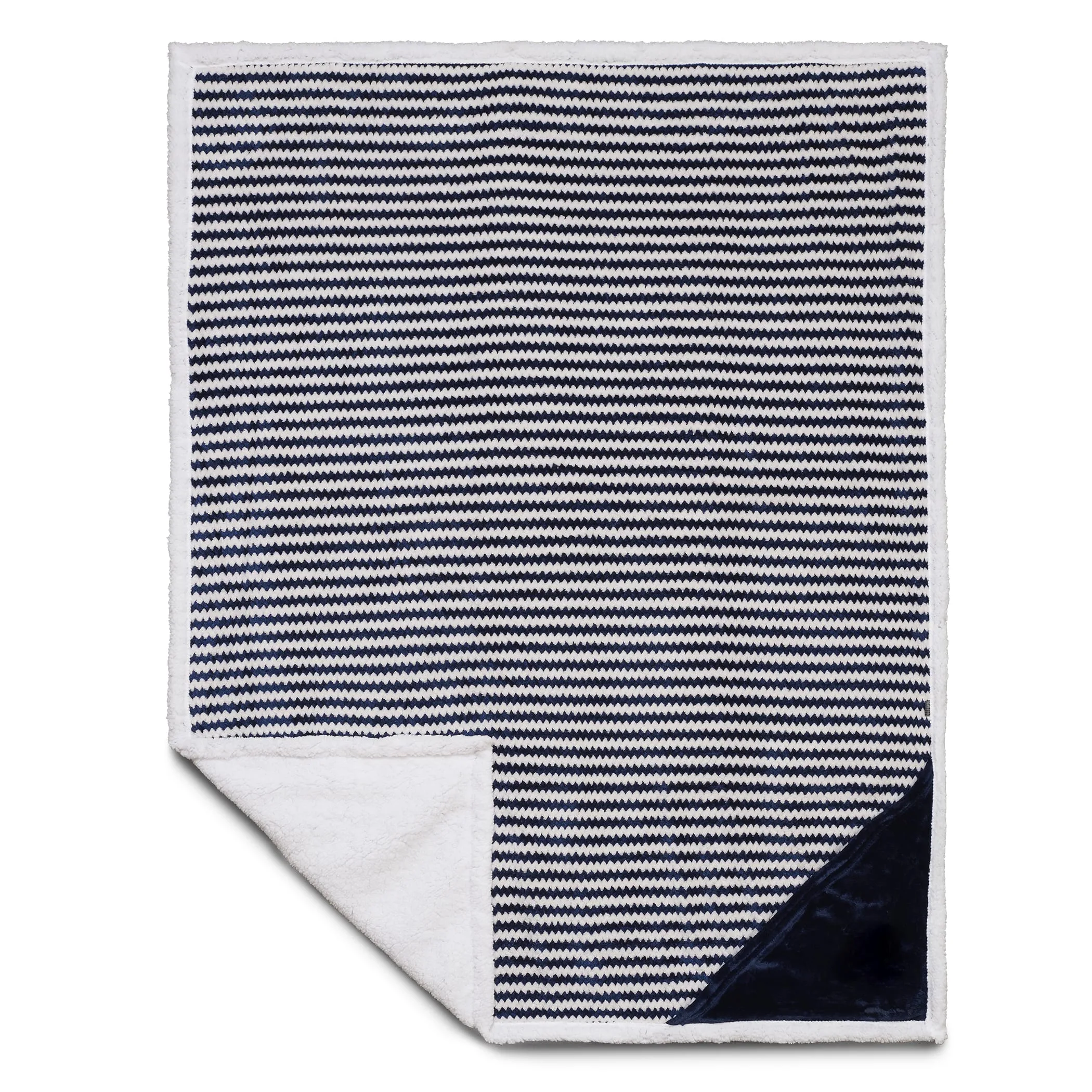 Field & Co.® Chevron Striped Sherpa Blanket view 2