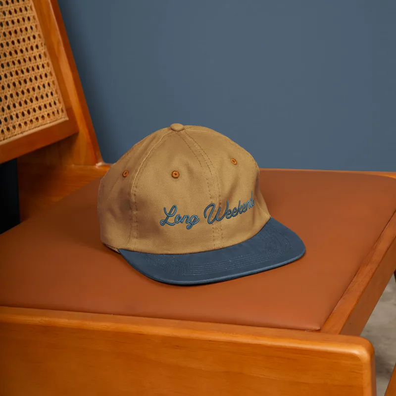 6-Panel Hat - Flat Brim - Unstructured - Cotton Twill