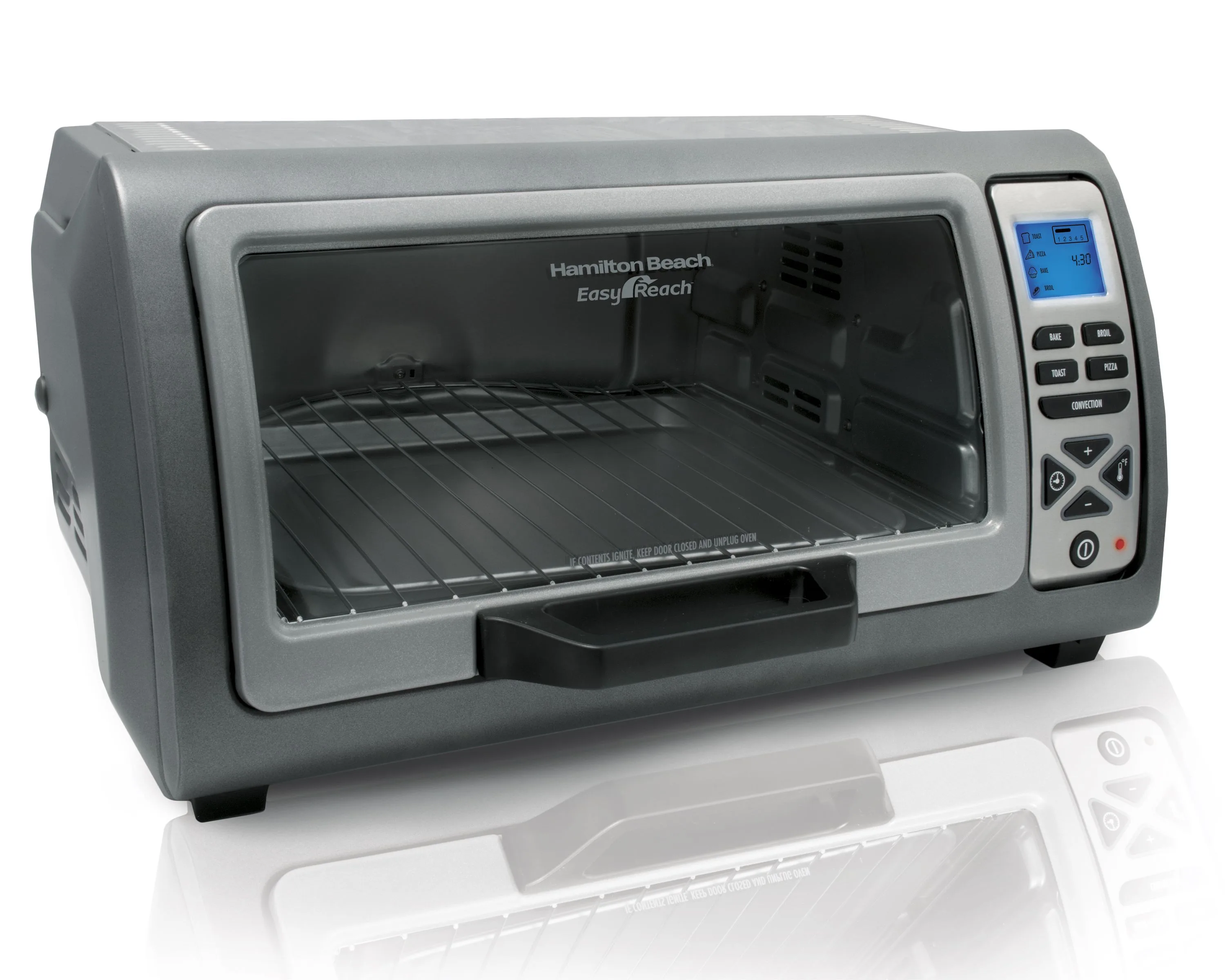 Hamilton Beach® Easy Reach™ Digital Toaster Oven w/Roll-Top Door