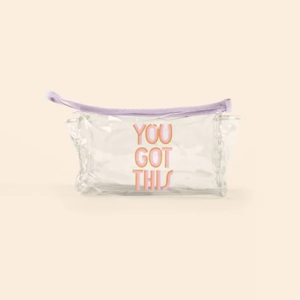 Clear Vinyl Jetsetter Large Pouch view 5
