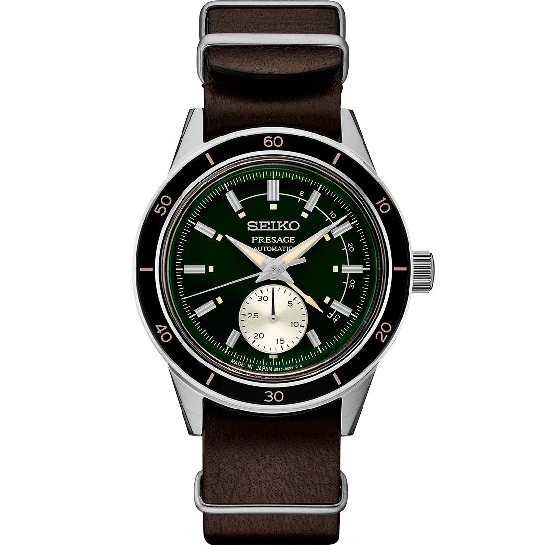 Seiko Watch Presage Style 60S Ss Automatic Dark Green Dial