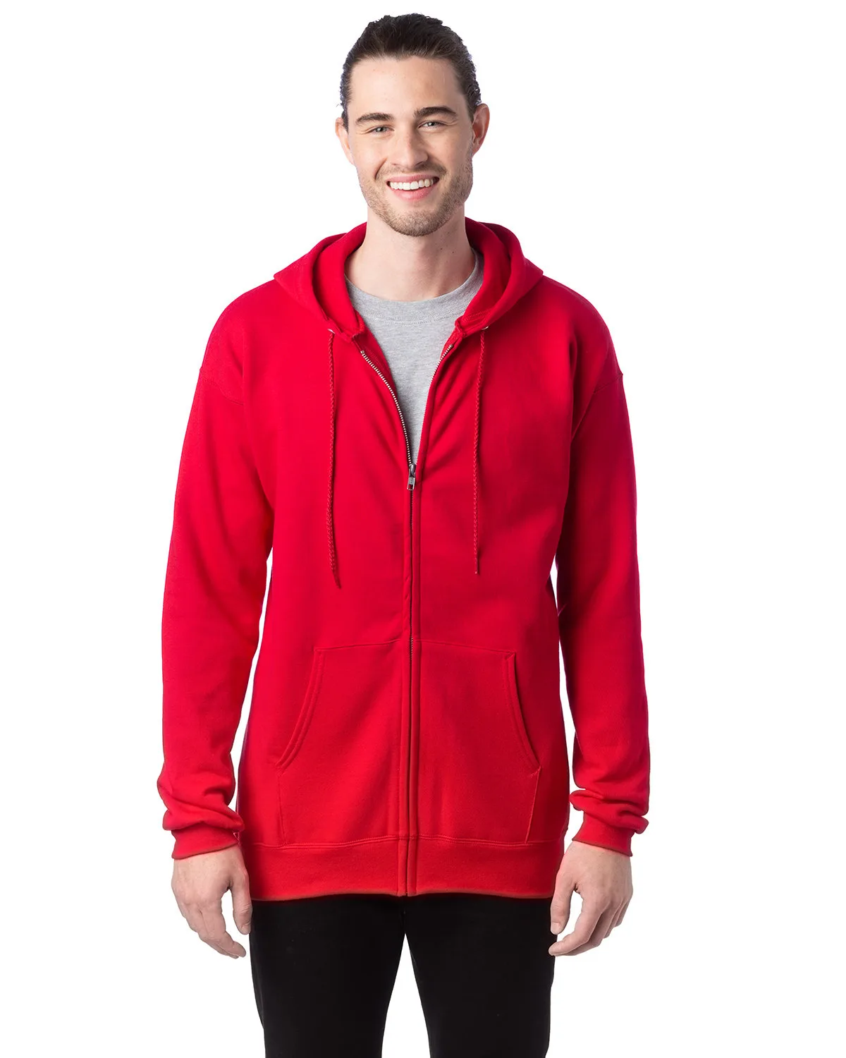Hanes Printables Adult Ultimate Cotton® Full-Zip Hooded Sweatshirt view 6