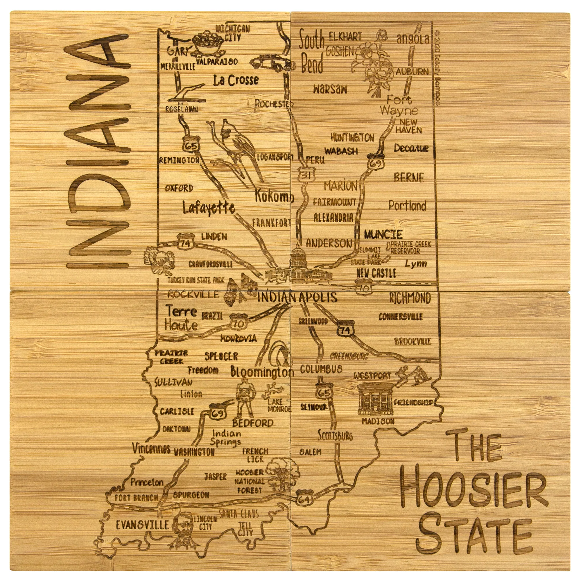 Indiana Puzzle Coaster Set view 3