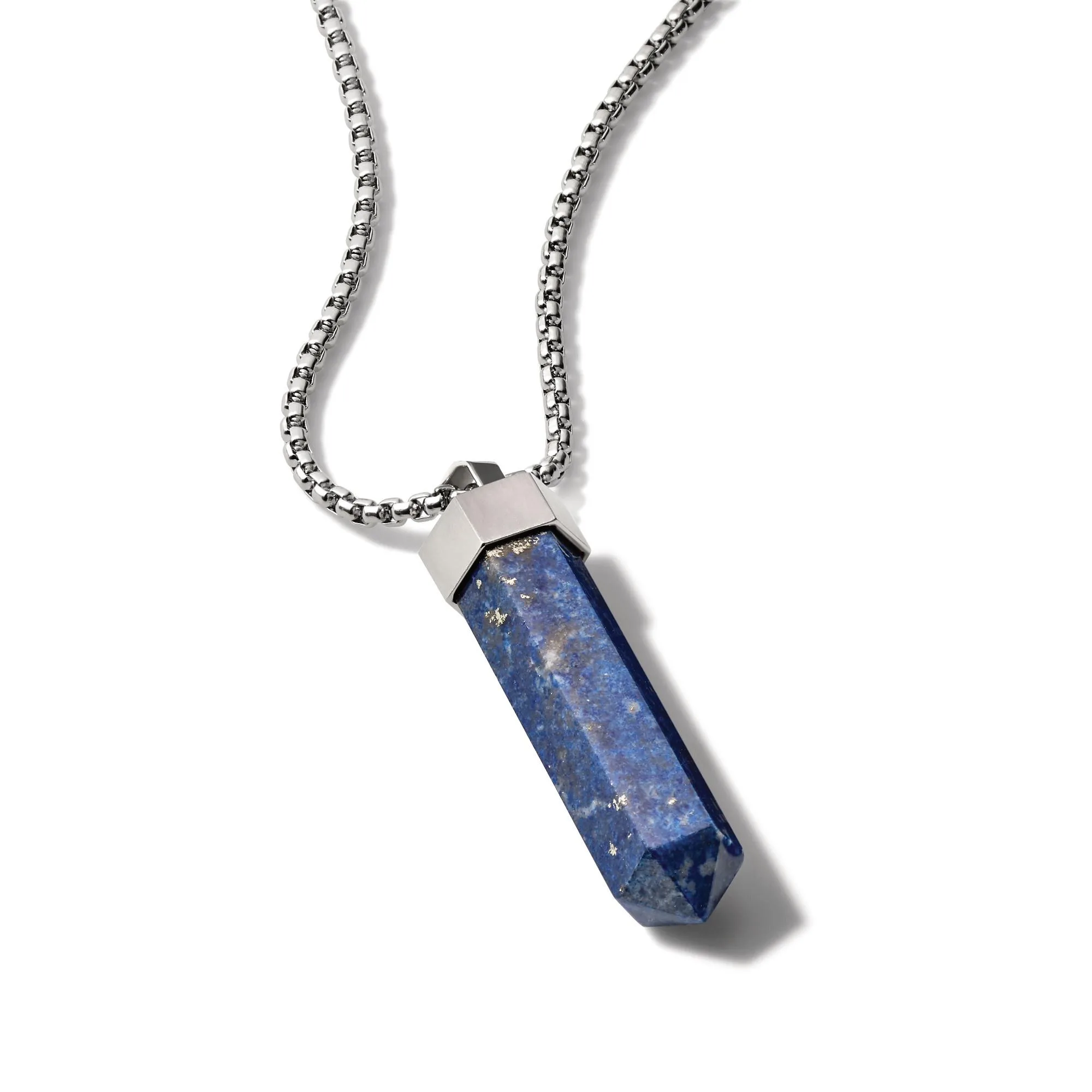 Bulova Jewelry Necklace: Faceted Lapis Pendant