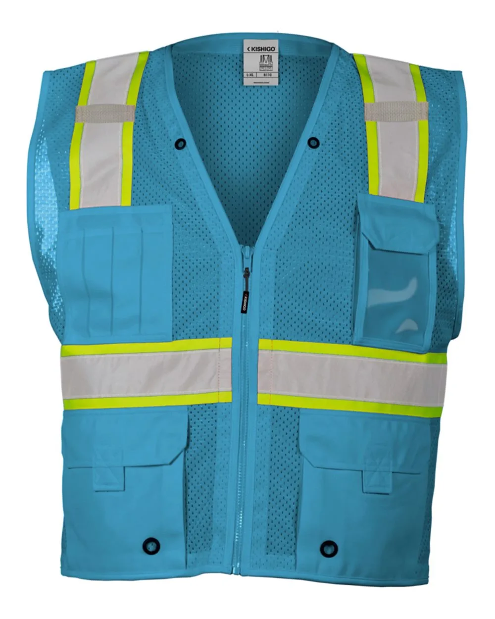 Kishigo® Unisex EV Series® Enhanced Visibility Multi-Pocket Mesh Vest view 5