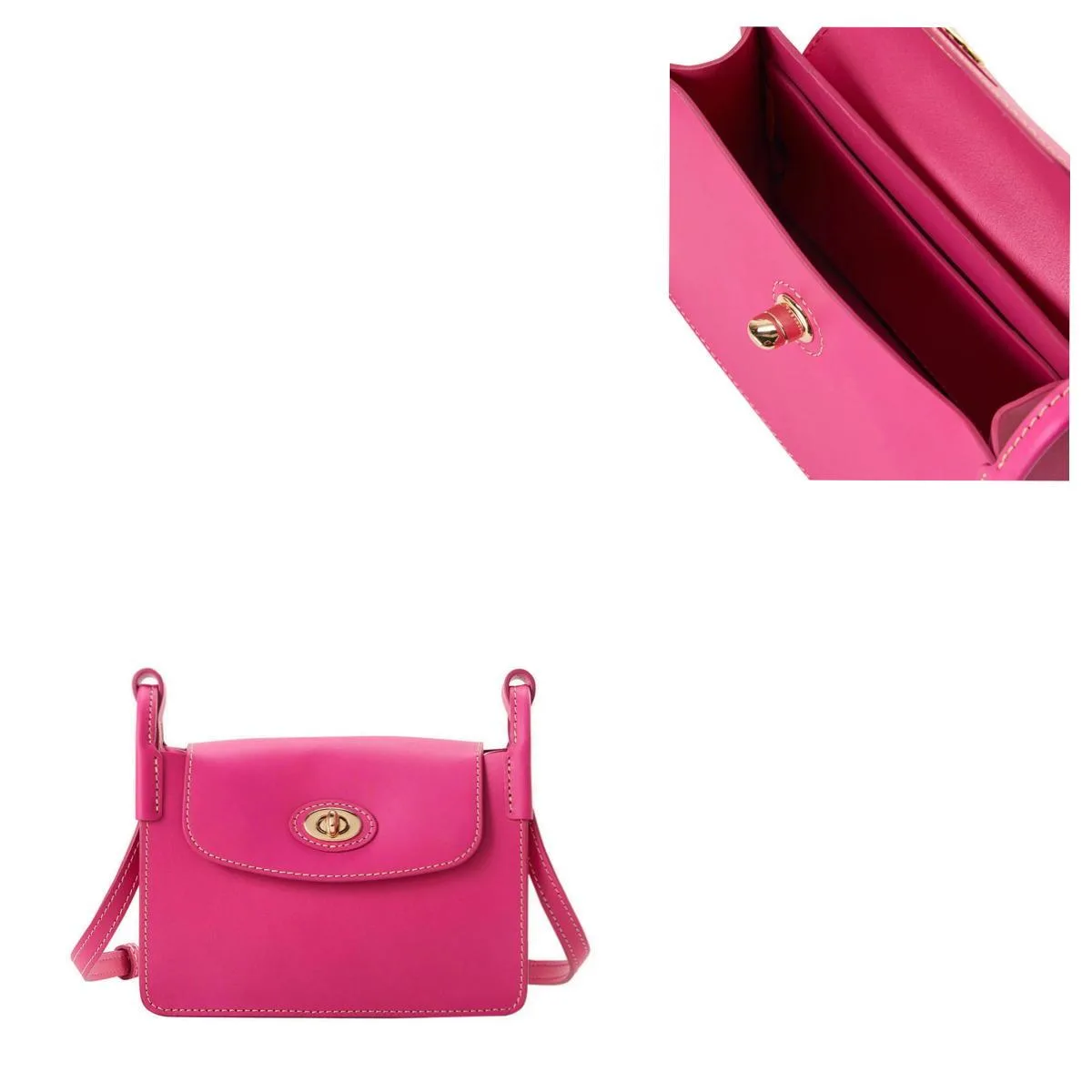 Dooney & Bourke Hot Pink Sweety Leather Pinky Bag