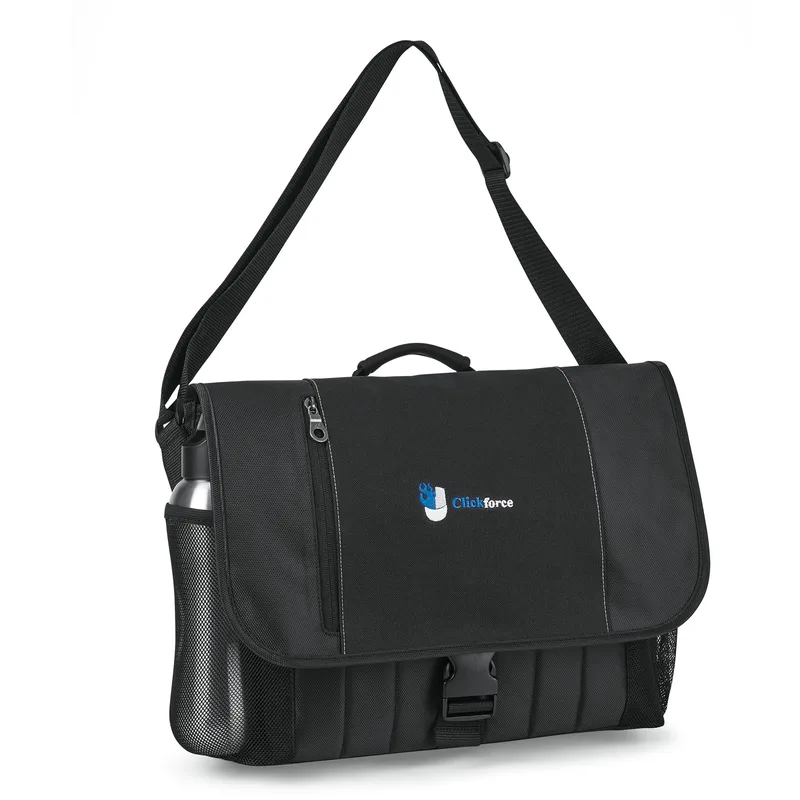 Baylor Laptop Messenger - Black